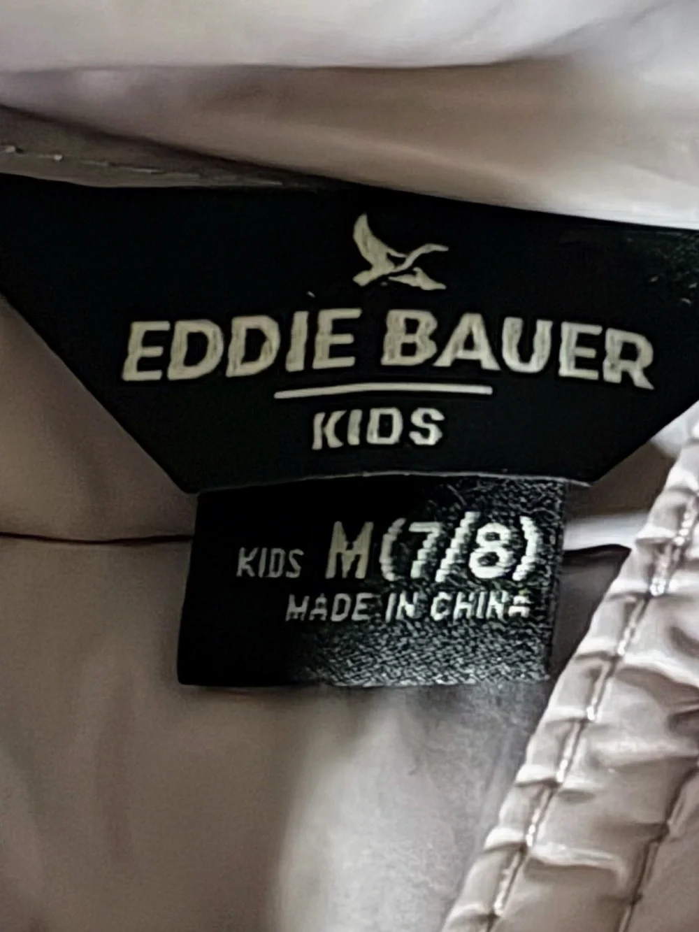 Eddie Bauer Kids 650 Fill Down Puffer Jacket Pink Girls M 7/8